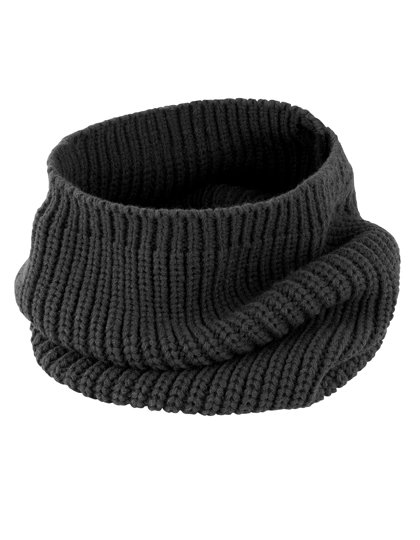 Result Winter Essentials Whistler Snood Hood aus Grobstrick, Black One Size, RC361