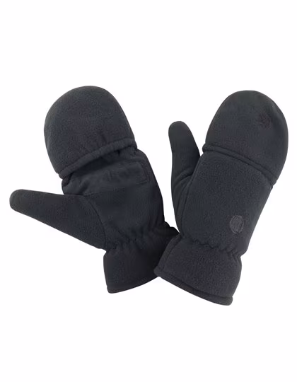 Result Winter Essentials Palmgrip Fleecehandschuhe mit Klettverschluss, Black L/XL, RC363