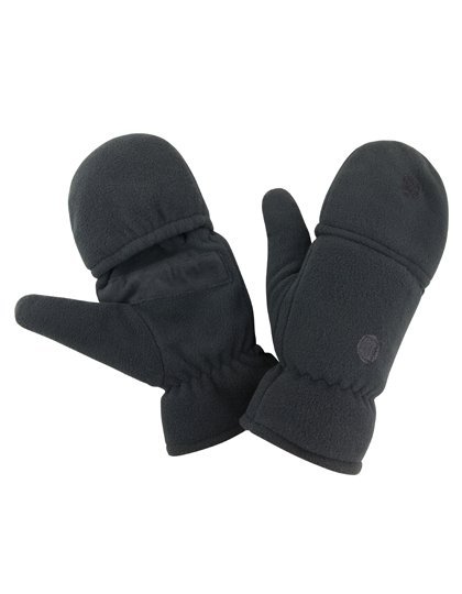 Result Winter Essentials Palmgrip Fleecehandschuhe mit Klettverschluss, Black L/XL, RC363