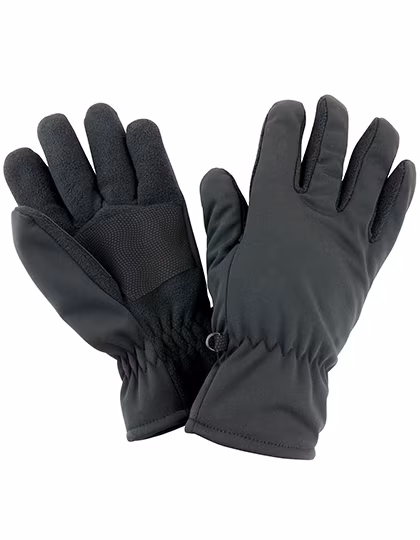 Softshell Thermohandschuhe mit Antirutsch-Innenfläche