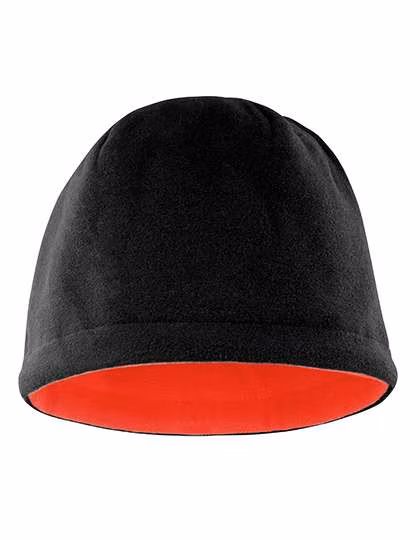 Result Winter Essentials Reversible Fleece Balaclava with Contrast Colour, Black/Red One Size, RC374