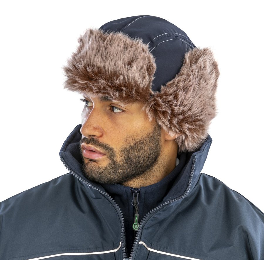 Result Winter Essentials Klassische Sherpa-Mütze mit Schnellverschluss, Jet Black S, RC56