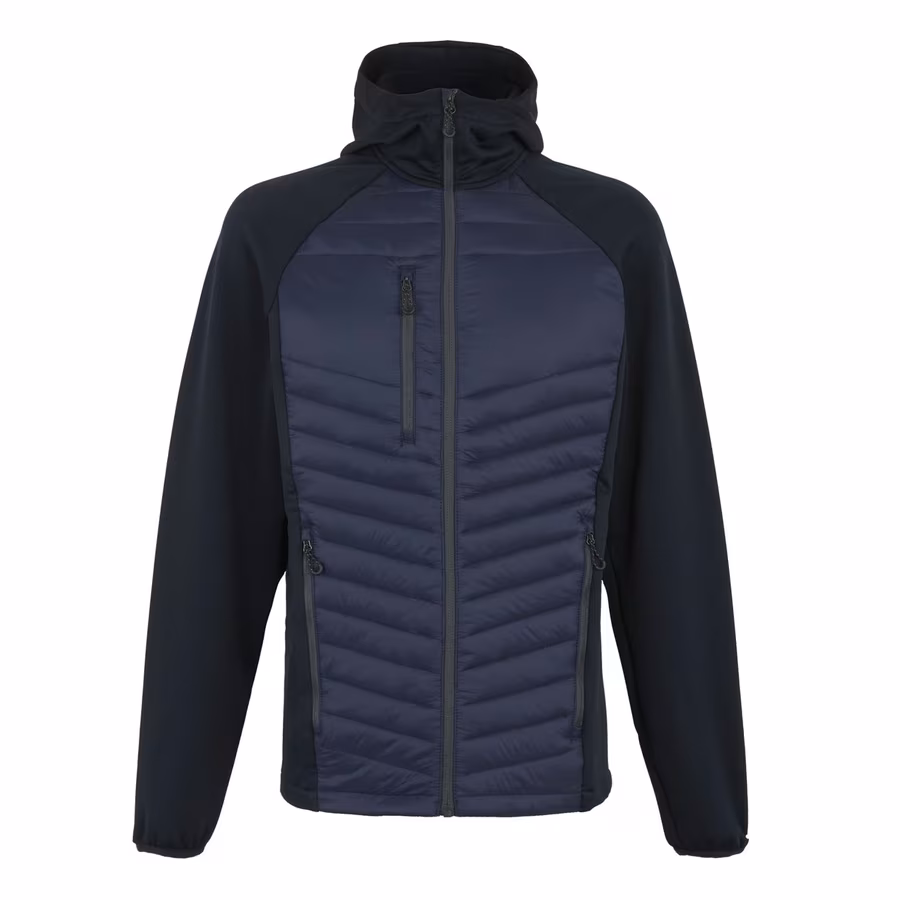 Hybridjacke mit Stretchmaterial und Taschen