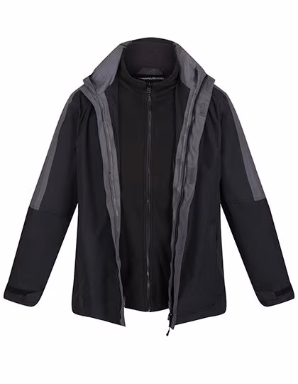 Regatta Professional Defender III 3-in-1 Jacket with Fleece, Black/Seal Grey (Solid) S, RG1300