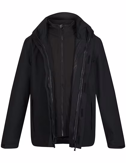 Regatta Professional Veste homme Kingsley 3-en-1 avec softshell, Black S, RG1430
