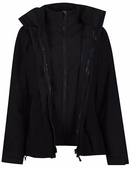 Regatta Professional Giacca 3in1 Kingsley con Cappuccio da Donna, Black 38 (12), RG1440