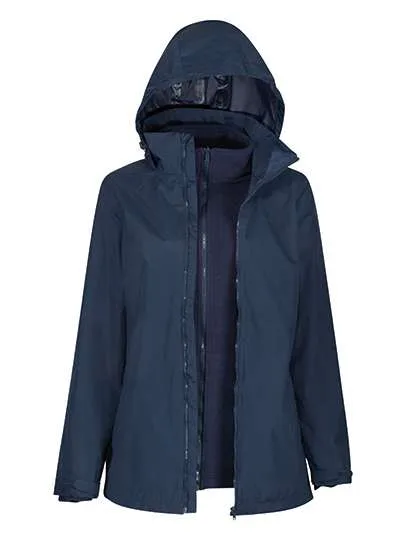 Regatta Professional 3-in-1 Winter Jacket Schwarz/Marineblau for Women, Navy/Navy 44 (18), RG152
