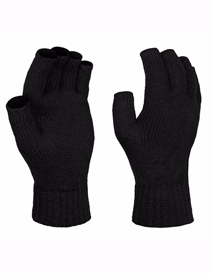 Regatta Professional Guanti senza dita in maglia di Acrilico, Black One Size, RG202