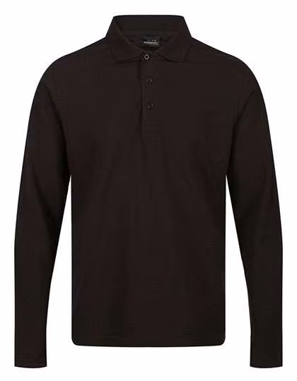 Regatta Professional Langarm-Poloshirt aus Piqué-Stoff, Black XS, RG222