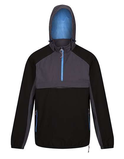 Regatta Professional Wasserdichter Vintage Anorak mit Stretch, Black/Seal Grey S, RG230