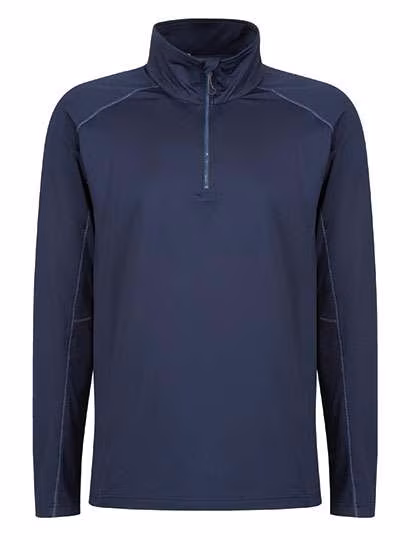 Regatta Professional Long Sleeve Stretch Shirt with 1/4 Zip, Navy 3XL, RG240