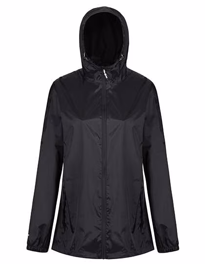 Regatta Professional Giacca antipioggia e antivento Packaway da Donna, Black 34 (8), RG249