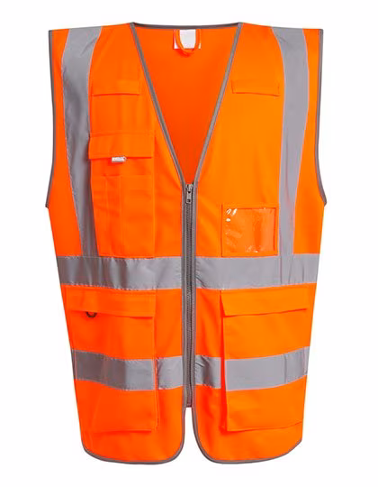 Regatta Professional Gilet di sicurezza Hi-Vis con Zip, Orange S, RG2510