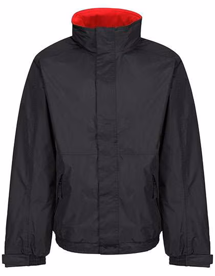Regatta Professional Dover Jacke mit Fleece-Futter und Kapuze, Black/Red M, RG297