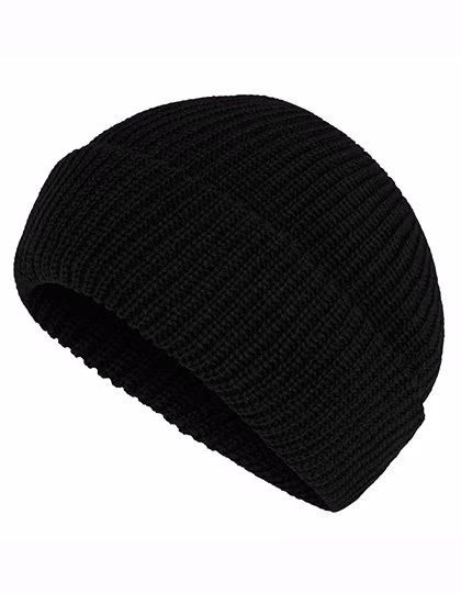 Regatta Professional Ribbed Acrylic Beanie for Winter, Black One Size, RG307