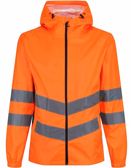 Regatta High Visibility Giacca Hi-Vis Packaway con Cappuccio, Yellow S, RG497