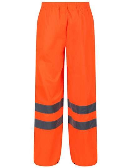Regatta High Visibility Reflektierende Packaway-Hosen aus Polyester, Orange S, RG498