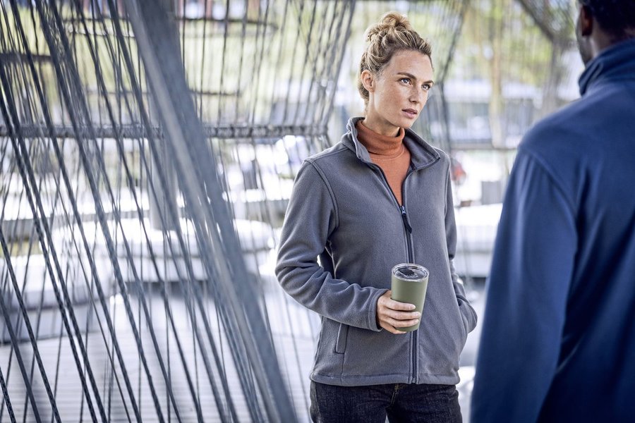 Regatta Professional Microfleece Jacke mit Reißverschlusstaschen für Damen, Dark Navy 46 (20), RG565