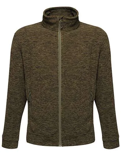 Regatta Professional Fleece Jacket Thornly with Zip for Men, Dark Khaki Marl S, RG6030