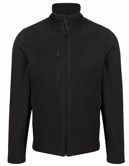 Regatta Honestly Made Recycled Fleece Jacket with Chest Pocket, Black S, RG6180
