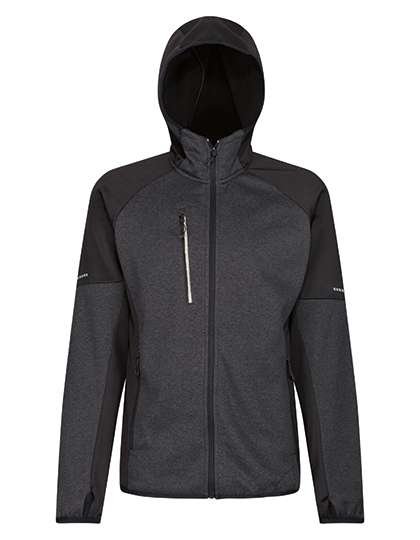 Regatta Professional Hybrid Fleecejacke mit Stretch-Einsätzen, Grey Marl/Black S, RG620