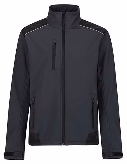 Regatta Professional Giacca da lavoro Softshell resistente con fodera, Seal Grey (Solid)/Black S, RG651