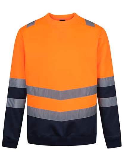 Regatta High Visibility High-Visibility Sweatshirt with Reflectors, Yellow S, RG6560