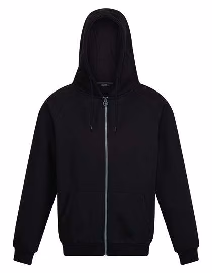 Regatta Professional Felpa con cappuccio in Cotone Biologico con Zip in, Black XS, RG6830