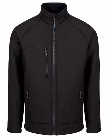 Regatta Professional Premium Softshell Jacket with Pockets, Black/Iron S, RG699
