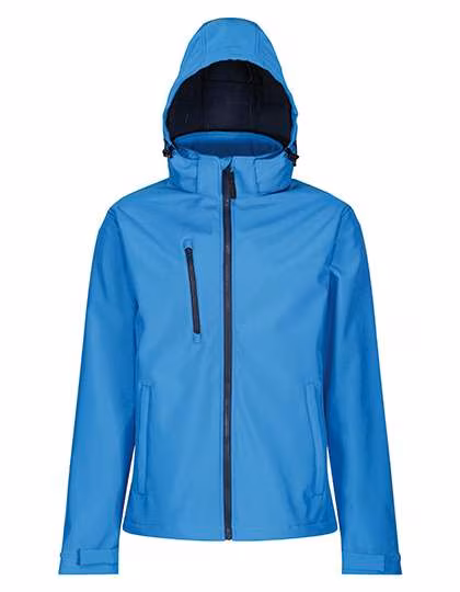 Regatta Professional Venturer 3-Layer Softshell-Jacke mit Kapuze, French Blue/Navy XXL, RG701