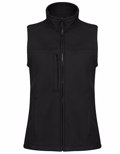 Regatta Professional Softshell Bodywarmer Flux tailliert für Damen, All Black 34 (8), RG790