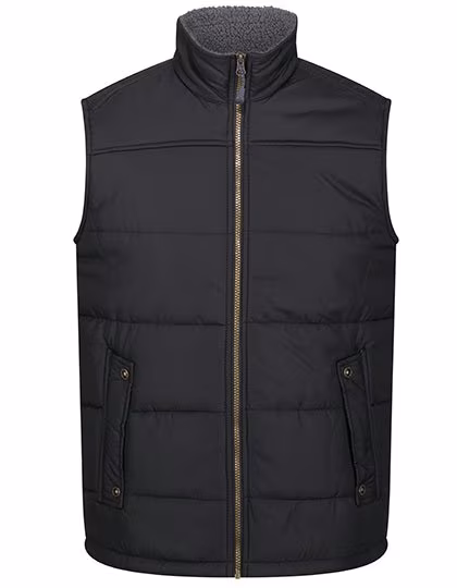 Regatta Professional Gestepptes Fleece-Bodywarmer mit Taschen, Black S, RG806