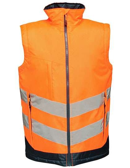 Regatta High Visibility Hi-Vis Weste mit Thermo-Guard Isolierung, Orange/Navy S, RG840