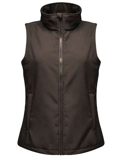 Regatta Professional Softshell-Weste mit Druckoption für Damen, Black/Black 36 (10), RG845