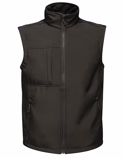 Regatta Professional Wasserdichte Softshell-Weste mit Druckfläche, Seal Grey (Solid)/Black XXL, RG848