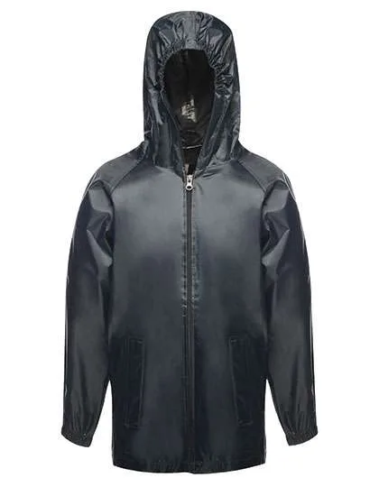 Regatta Junior Wasserdichte Kinderjacke mit Kapuze, Navy 140 (9-10 Jahre), RG908N