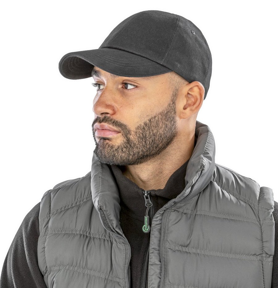 Result Headwear Low Profile Baumwoll-Cap mit verstellbarem Band, Black One Size, RH24