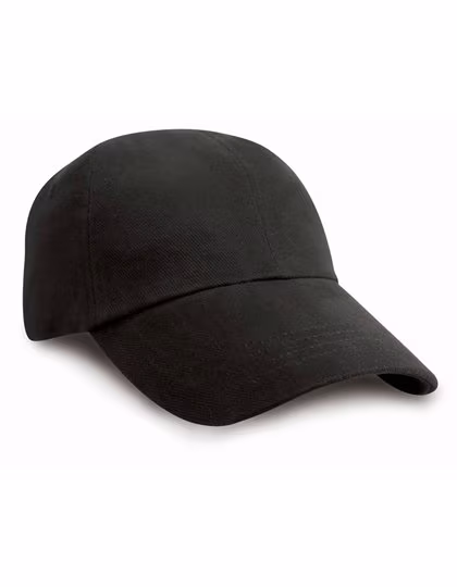 Result Headwear Junior Heavy Brushed Baumwollcap Schwarz/Navy, Black One Size, RH24J
