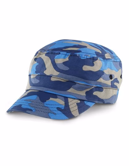 Result Headwear Urban Camo Cap with Adjustable Strap, Indigo Camo One Size, RH59