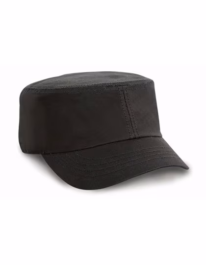 Result Headwear Lightweight 3-Panel Cap with Velcro Closure, Black One Size, RH70