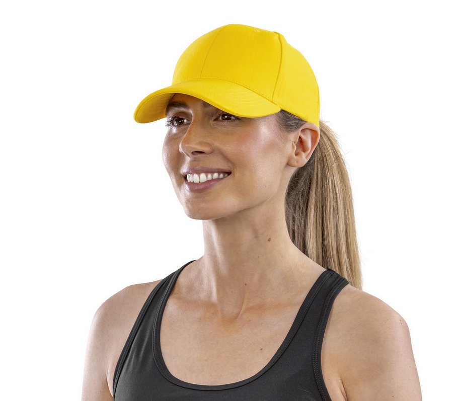Result Headwear Memphis Gebürstete Baumwolle Cap, Black One Size, RH81