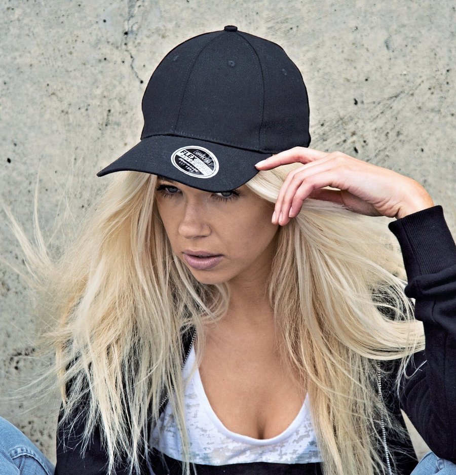 Result Headwear Kansas Flex Cap mit CORE FLEX Band, Black S/M, RH85