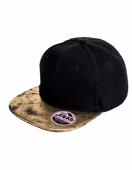 Result Headwear Bronx Glitter Peak Snapback Cap, Black/Silver One Size, RH87