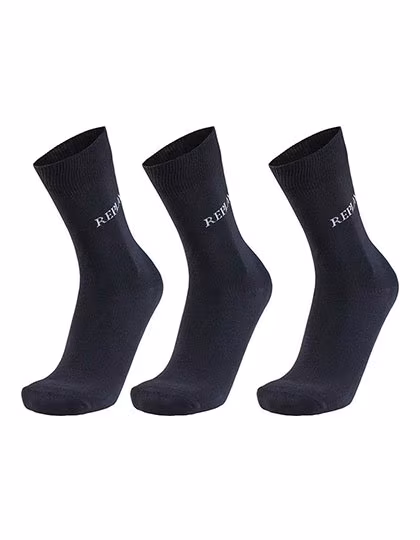 Replay Men's Socks 3-Pack, Pressed, Black/Grey 35/38, RP100632