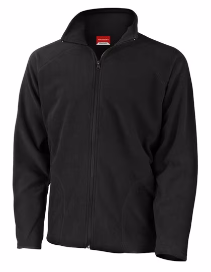 Result Core Microfleece Jacket with Practical Pockets in, Black S, RT114X