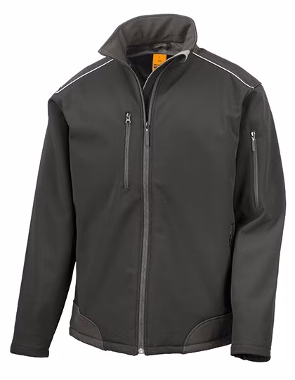 Result Work-Guard Ripstop Softshell Jacke mit Cordura-Verstärkungen, Navy/Black 4XL, RT124