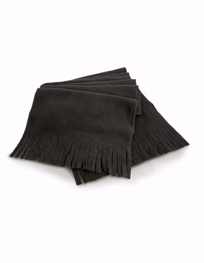 Result Winter Essentials Polartherm™ Schal mit Fransen, 100% Polyester, Black 155 x 25 cm, RT143