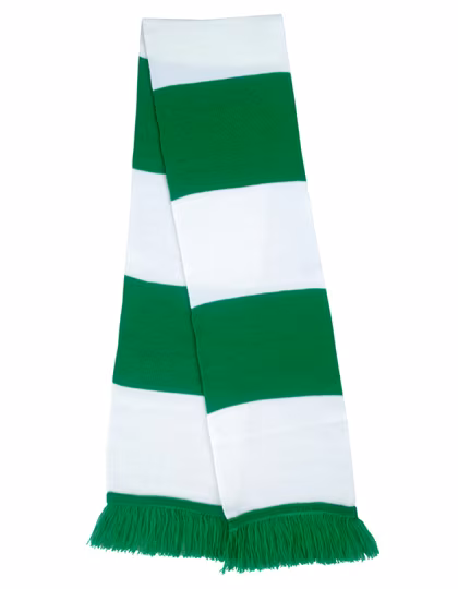 Result Winter Essentials Team Schal mit Fransen und Streifen, Kelly Green/White One Size, RT146X