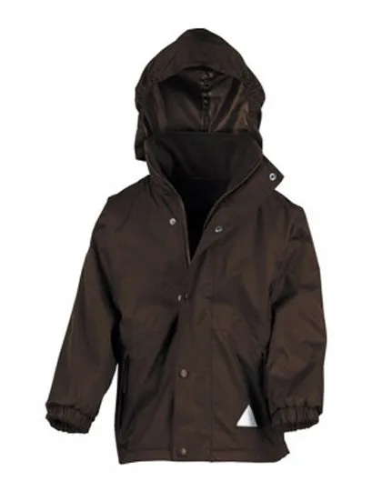 Result Wendbare Fleecejacke für Kinder, wasserdicht, Brown/Brown XL (11-12), RT160Y