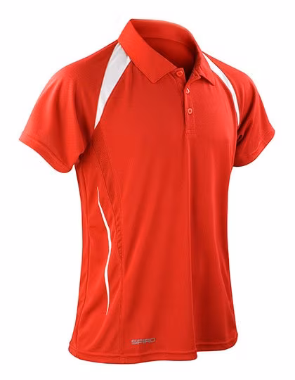 SPIRO Atmungsaktives Polo mit COOL-DRY® Material, Red/White XL, RT177M